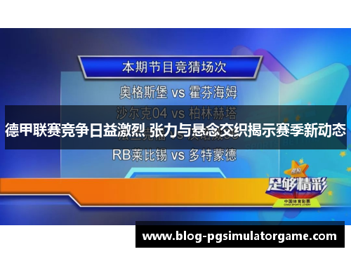 德甲联赛竞争日益激烈 张力与悬念交织揭示赛季新动态