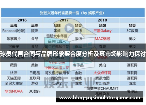 球员代言合同与品牌形象契合度分析及其市场影响力探讨