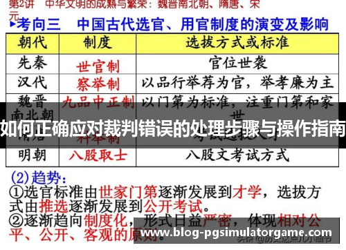 如何正确应对裁判错误的处理步骤与操作指南