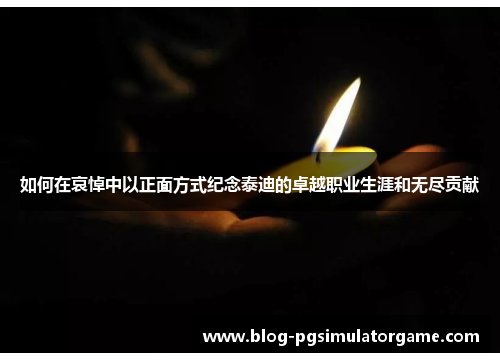 如何在哀悼中以正面方式纪念泰迪的卓越职业生涯和无尽贡献