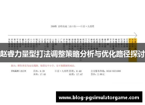 赵睿力量型打法调整策略分析与优化路径探讨